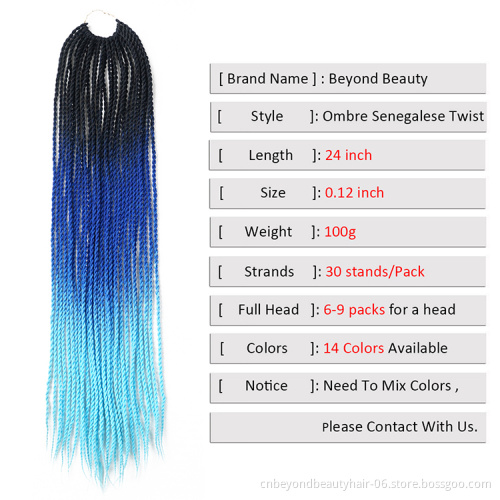 Pre Twist Crochet Braid Hair Synthetic Black Ombre Brown Braids Crochet Twist Braiding Hair